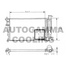 100233 AUTOGAMMA Радиатор, охлаждение двигателя