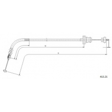 413.21 CABOR Тросик газа