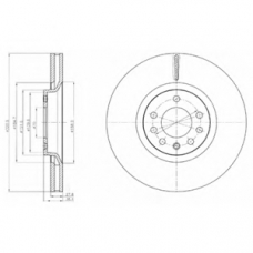 BG4185C DELPHI Тормозной диск