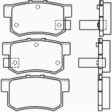 P 28 022 BREMBO Комплект тормозных колодок, дисковый тормоз