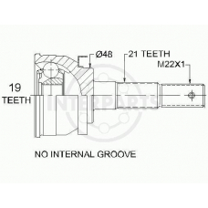 OJ-0140 InterParts Шарнирный комплект, приводной вал