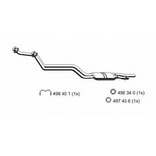 384001 ERNST Предглушитель выхлопных газов