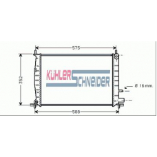 1813601 KUHLER SCHNEIDER Радиатор, охлаждение двигател