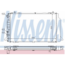60465A NISSENS Радиатор, охлаждение двигателя