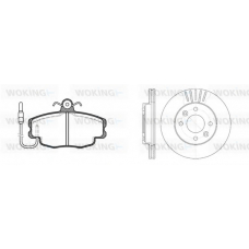 80413.01 WOKING Комплект тормозов, дисковый тормозной механизм