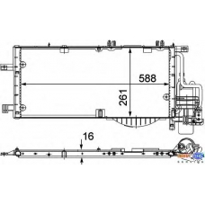 8FC 351 301-201 HELLA Конденсатор, кондиционер