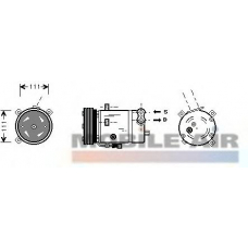 3700K276 VAN WEZEL Компрессор, кондиционер