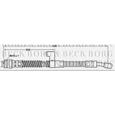 BBH7009 BORG & BECK Тормозной шланг