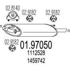 01.97050 MTS Глушитель выхлопных газов конечный