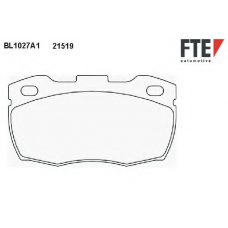 BL1027A1 FTE Комплект тормозных колодок, дисковый тормоз