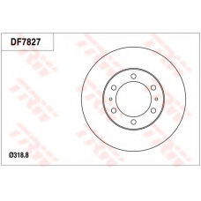 DF7827 TRW Тормозной диск