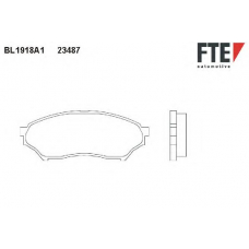 BL1918A1 FTE Комплект тормозных колодок, дисковый тормоз