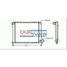 1704701 KUHLER SCHNEIDER Радиатор, охлаждение двигател