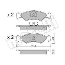 22-0043-0 METELLI Комплект тормозных колодок, дисковый тормоз