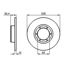 0 986 478 103 BOSCH Тормозной диск