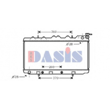 070310N AKS DASIS Радиатор, охлаждение двигателя