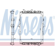 61419A NISSENS Радиатор, охлаждение двигателя
