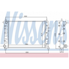 68802 NISSENS Радиатор, охлаждение двигателя