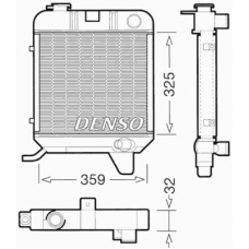 DRM21040 DENSO Радиатор, охлаждение двигателя