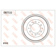 DB7111 TRW Тормозной барабан