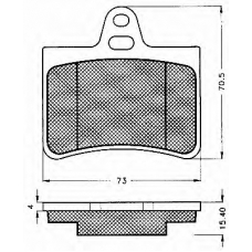 10607 BSF Комплект тормозных колодок, дисковый тормоз