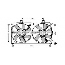 PE7518 AVA Вентилятор, охлаждение двигателя