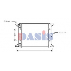 040080N AKS DASIS Радиатор, охлаждение двигателя