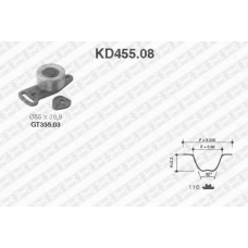 KD455.08 SNR Комплект ремня грм