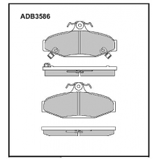 ADB3586 Allied Nippon Тормозные колодки