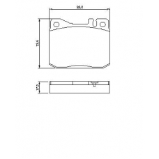 0 986 463 412 BOSCH Комплект тормозных колодок, дисковый тормоз