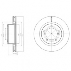 BG9067 DELPHI Тормозной диск