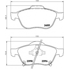 8DB 355 011-041 HELLA PAGID Комплект тормозных колодок, дисковый тормоз