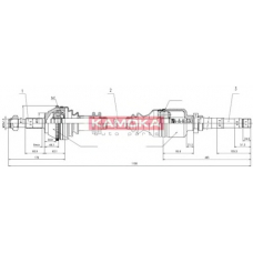 CT1138917A KAMOKA Приводной вал