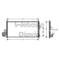 82D0225462A WEBASTO Конденсатор, кондиционер