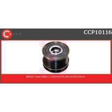 CCP10116 CASCO Ременный шкив, генератор