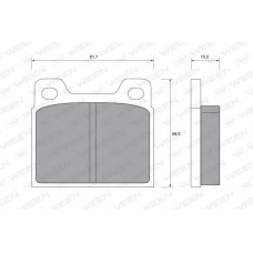 151-1507 WEEN Комплект тормозных колодок, дисковый тормоз