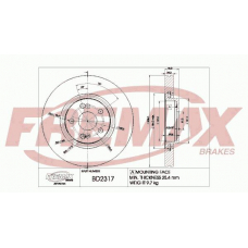 BD-2317 FREMAX Тормозной диск