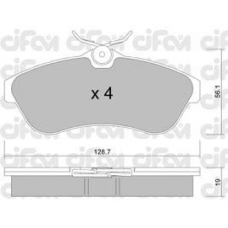 822-329-0 CIFAM Комплект тормозных колодок, дисковый тормоз