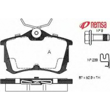 0695.02 METZGER Комплект тормозных колодок, дисковый тормоз