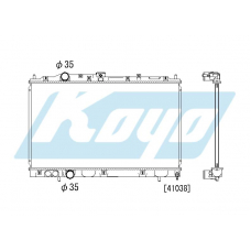 PA030610 KOYO P-tank corrugate-fin ass'y