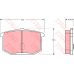 GDB670 TRW Комплект тормозных колодок, дисковый тормоз
