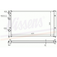 65255A NISSENS Радиатор, охлаждение двигателя