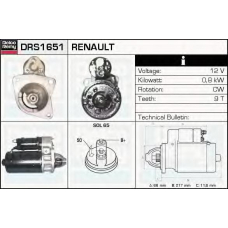 DRS1651 DELCO REMY Стартер