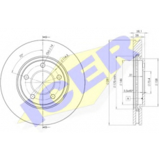 78BD3002-2 ICER Тормозной диск