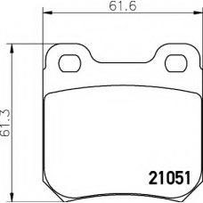 8DB 355 007-371 HELLA Комплект тормозных колодок, дисковый тормоз