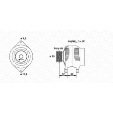 943346200010 MAGNETI MARELLI Генератор