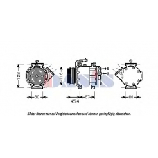 851833N AKS DASIS Компрессор, кондиционер