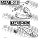 MZAB-049 FEBEST Подвеска, рычаг независимой подвески колеса