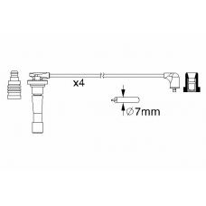 0 986 357 150 BOSCH Комплект проводов зажигания