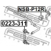 0223-311 FEBEST Тяга / стойка, стабилизатор